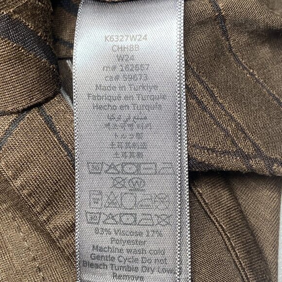 NEW JOHN VARVATOS Men's Phoenix Button Front Shirt – Size L – Dark Brown Laser - Picture 2 of 8